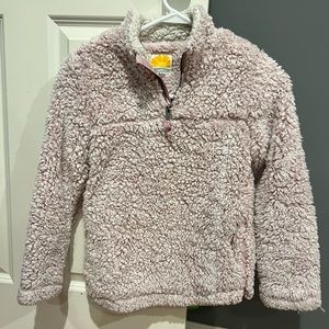 Girls new without tags sherpa fleece pullover